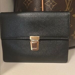 Prada Black Leather Wallet